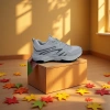 Men's casual sports shoes with spliced design are breathable, comfortable, lightweight, shock-absorbing and anti-slip Specification image
